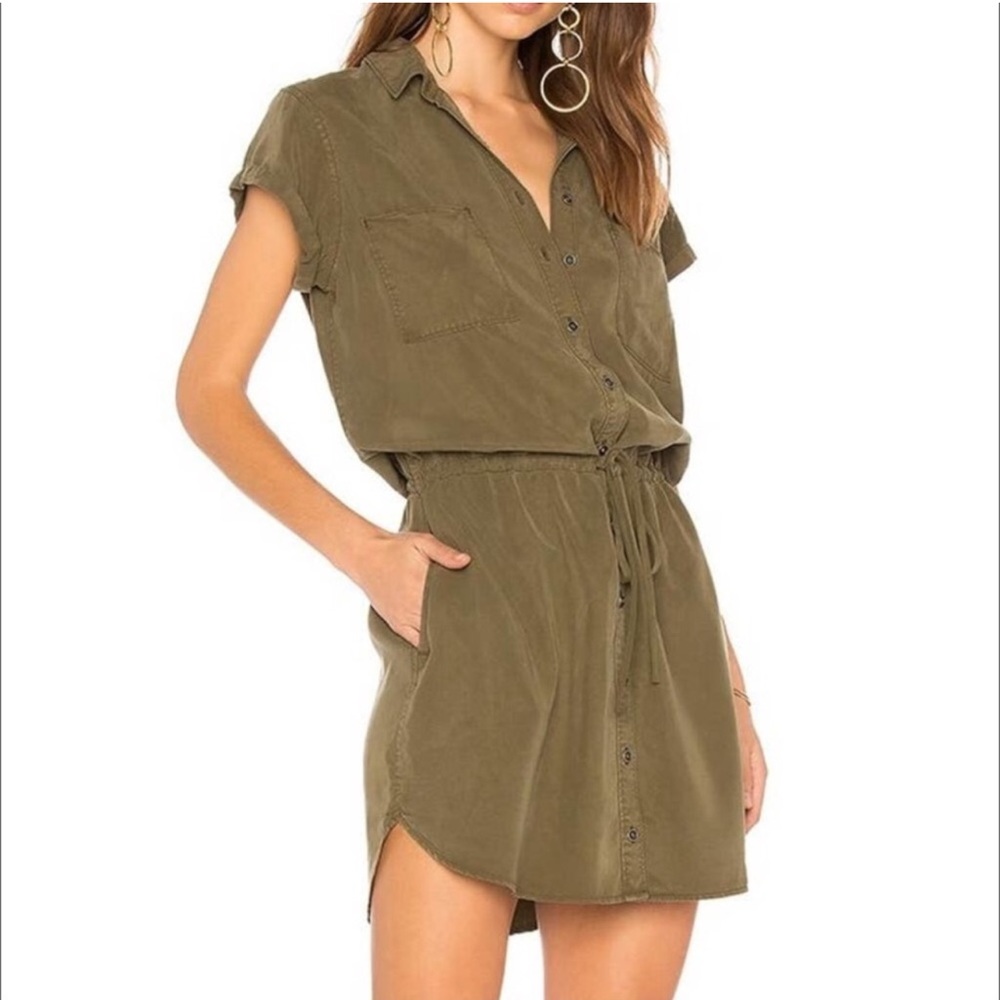 Paige Mila dress in Desert Olive
